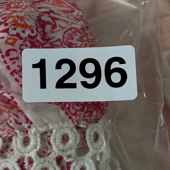 Calypso women’s tunic Coral Pink St. Barth for Target 100% Silk Blouse XL 1296 - Picture 6 of 6